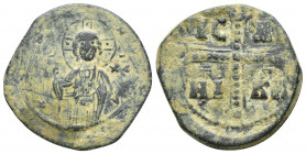 Michael IV the Paphlagonian AD 1034-1041. Constantinople Anonymous Follis Æ. Class C (27mm, 8.4 g)
+ EMMA-NOVHL around, IC-XC to right and left of Chr...