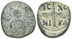 Michael IV the Paphlagonian AD 1034-1041. Constantinople Anonymous Follis Æ. Class C (26mm, 8.3 g)
+ EMMA-NOVHL around, IC-XC to right and left of Chr...