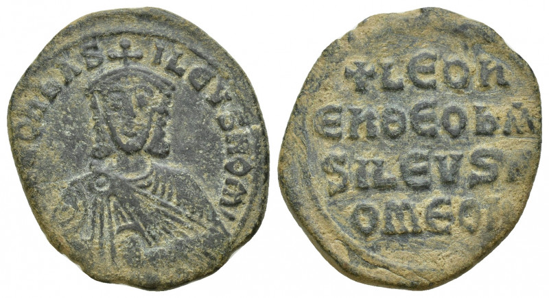 Leo VI the Wise. AD 886-912. Constantinople Follis Æ (26 mm, 7.4 g) + LEOn bASIL...