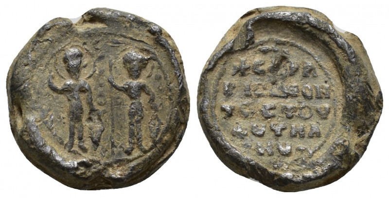 Unidentified Byzantine lead seal, 19 mm, 9.6 gr.