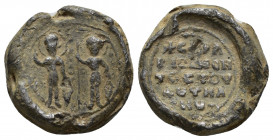 Unidentified Byzantine lead seal, 19 mm, 9.6 gr.