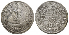 Austria Holy Roman Empire (800/962 - 1806) Leopold V, (28mm, 4.4 g) Archduke of Austria (1619-1632) 10 Kreuzer 1632 Hall Trace of luster.