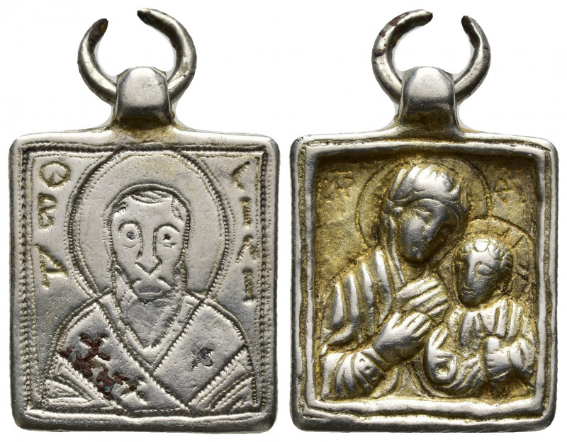 Iconographic Pendant Plaque. (28mm, 8.4 g) SOLD AS SEEN, NO RETURN!