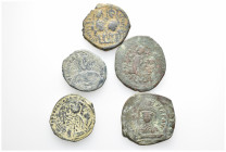 Ancient coins mixed lot 5 pieces SOLD AS SEEN NO RETURNS.
