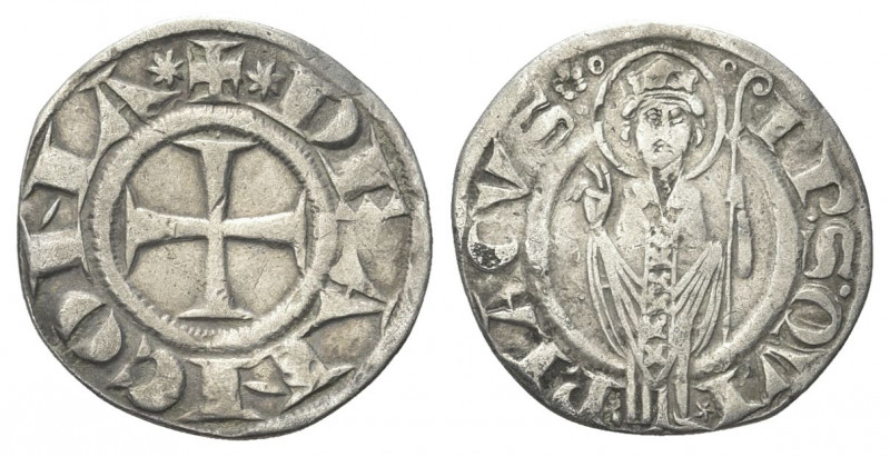 ANCONA
Repubblica autonoma, sec. XIII-XIV.
Grosso Agontano.
Ag gr. 2,19
Dr. ...