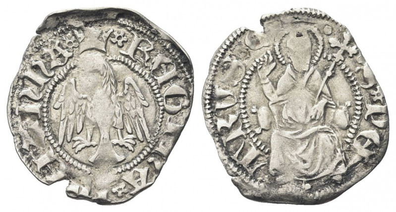 AQUILA (L’)
Giovanna II di Durazzo Regina, 1414-1435. 
Cella.
Ag gr. 0,96
Dr...