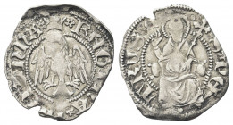 AQUILA (L’)
Giovanna II di Durazzo Regina, 1414-1435. 
Cella.
Ag gr. 0,96
Dr. IVHANDA REGINA. Aquila spiegata con la testa rivolta a s.
Rv. S PE ...