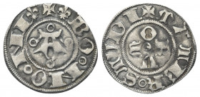 BOLOGNA
Monete Autonome, 1380-quarto decennio del XV secolo. 
Bolognino Grosso.
Ag gr. 1,19
Dr. (giglio) BO NO NI (giglio). Grande A circondata da...
