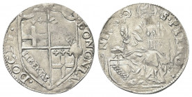 BOLOGNA
Clemente VII (Giulio de’Medici), 1523-1534. 
Grosso.
Ag gr. 2,01
Dr. BONONIA - DOCET. Stemma di Bologna con cimasa fogliata con giglio.
R...