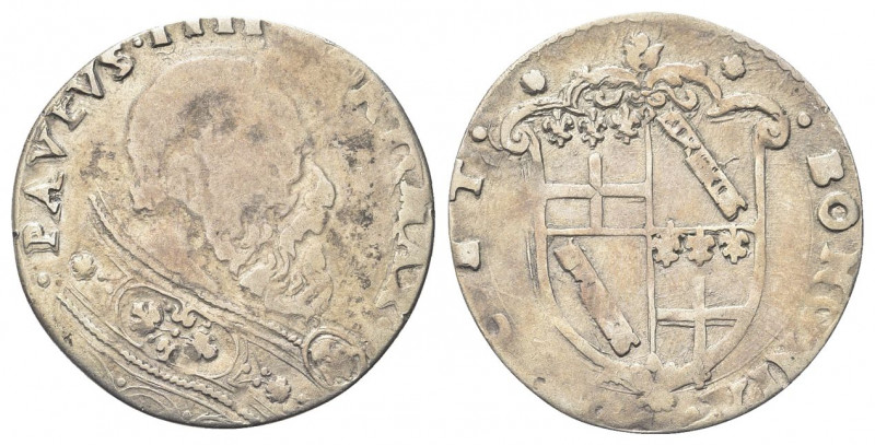 BOLOGNA
Paolo IV (Gian Pietro Carafa), 1555-1559. 
Due Terzi di Paolo.
Ag gr....