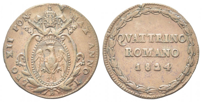 BOLOGNA
Leone XII (Annibale Sermattei della Genga), 1823-1829.
Quattrino roman...