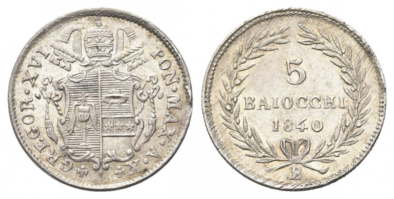 BOLOGNA
Gregorio XVI (Bartolomeo Alberto Cappellari), 1831-1846.
5 Baiocchi 18...