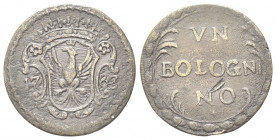 MODENA
Ercole III d’Este, 1780-1796.
Bolognino 1783.
Æ gr. 2,46
Dr. Aquila spiegata e coronata entro stemma coronato ai lati del quale 17 - 83.
R...
