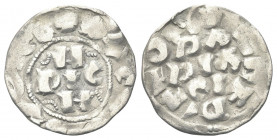 PAVIA
Enrico II di Franconia, 1046-1056.
Denaro.
Ag gr. 1,11
Dr. AVGVSTVS CE. H / RIC / N. Iscrizione disposta su tre righe.
Rv. INPERATOR. PA / ...