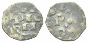 PAVIA
Federico II di Svevia, Imperatore e Re d’Italia, 1220-1250.
Denaro.
Mi gr. 0,70
Dr. AVGVSTVS CE. FE / RIC / N. Iscrizione disposta su tre ri...