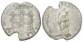 PIACENZA
Ranuccio II Farnese, Duca di Parma e Piacenza, 1646-1694.
Quarantano 1673.
Ag gr. 6,70
Dr. RANVT FAR PLA E PAR DVX VI C P. Stemma coronat...