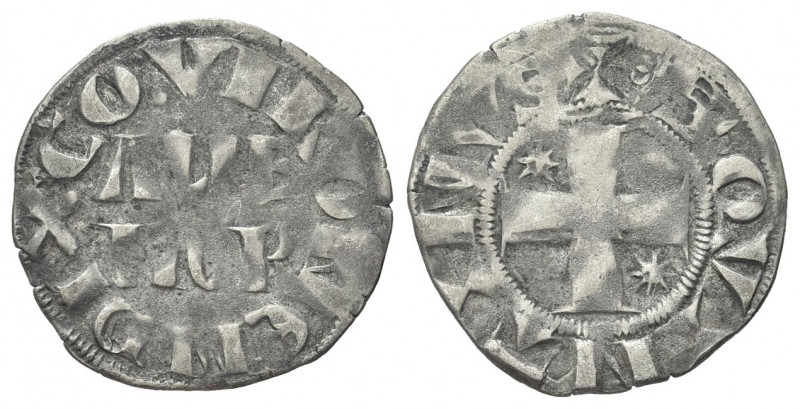 PICCARDIA
Eleonora d’Alsazia (contessa di Vermandois), 1183-1218.
Denaro.
Ag ...