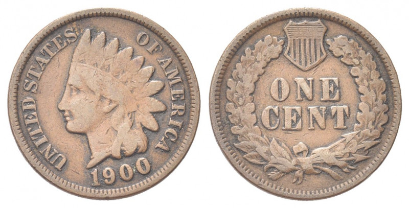 USA
Federazione.
Centesimo 1900 Tipo Indian head.
Æ gr. 3,05
Dr. Testa di In...