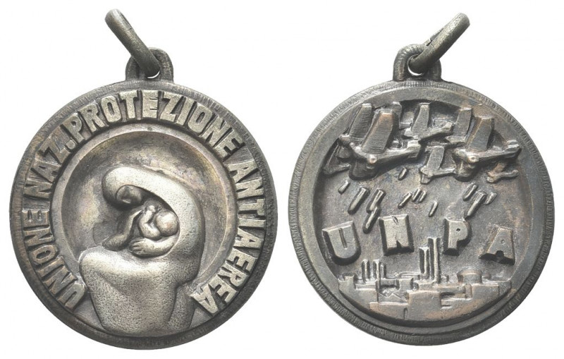 ROMA
Ventennio Fascista, dal 1923 al 1943.
Medaglia U N P A.
Metallo Bianco g...