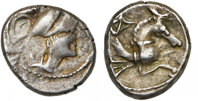 GAULE NARBONNAISE, Allobroges, AR drachme, 1er s. av. J.-C. Type à l''hippocampe...