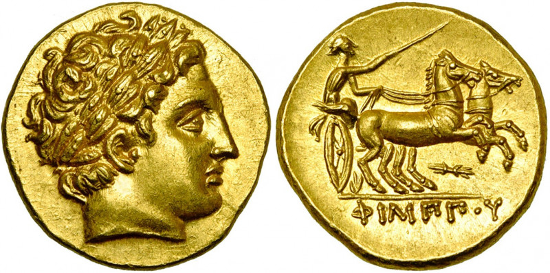 ROYAUME DE MACEDOINE, Philippe II (359-336), AV statère, 323-315 av. J.-C., Pell...