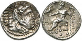 ROYAUME DE MACEDOINE, Alexandre III le Grand (336-323), AR drachme, 325-323 av. J.-C., Milet. D/ T. d''Héraclès à d., coiffé de la dépouille de lion. ...