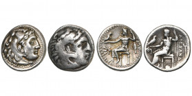 ROYAUME DE MACEDOINE, Philippe III Arrhidée (323-316), AR drachme, 323-319 av. J.-C., Magnésie. D/ T. d''Héraclès à d., coiffé de la dépouille de lion...