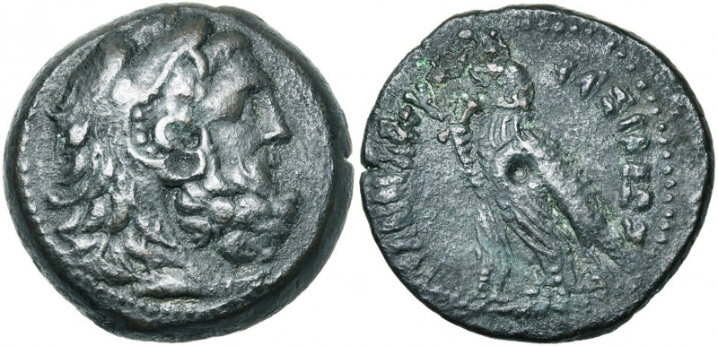 ROYAUME LAGIDE, Ptolémée VIII Evergète II (145-116), AE bronze, Alexandrie. D/ T...