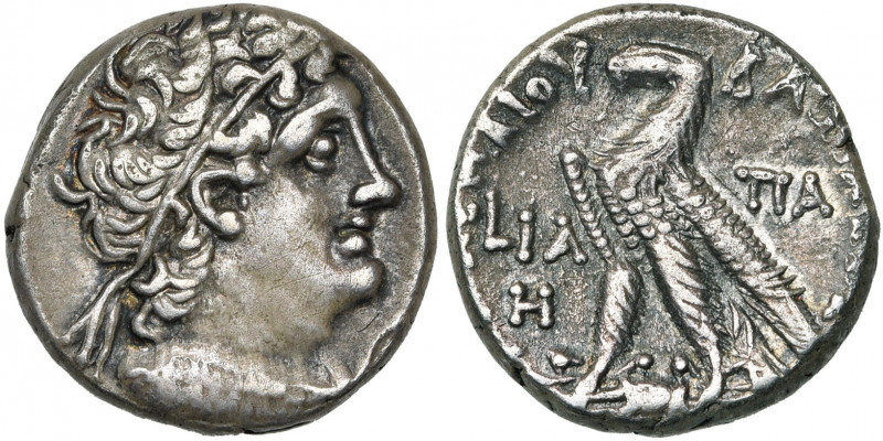 ROYAUME LAGIDE, Cléopâtre III et Ptolémée X Alexandre (107-101), AR tétradrachme...