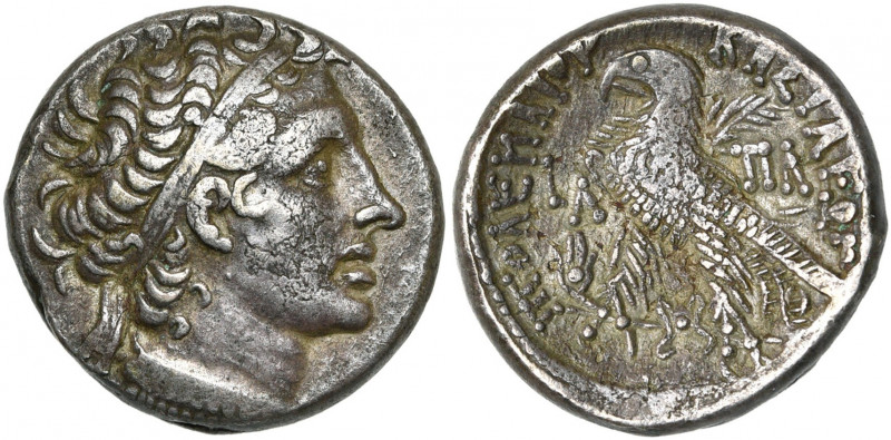 ROYAUME LAGIDE, Ptolémée XII Neos Dionysos (80-51), AR tétradrachme, 52-51 av. J...