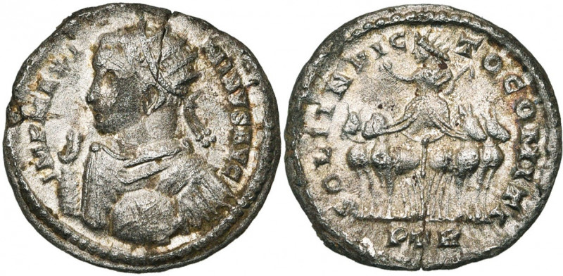 MAXIMIN II DAZA Auguste (309-313), argenteus de billon, 313, Trèves. D/ IMP MAXI...