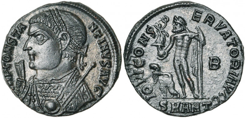 CONSTANTIN Ier Auguste (307-337), AE follis, 317-320, Antioche. D/ IMP CONSTA-NT...