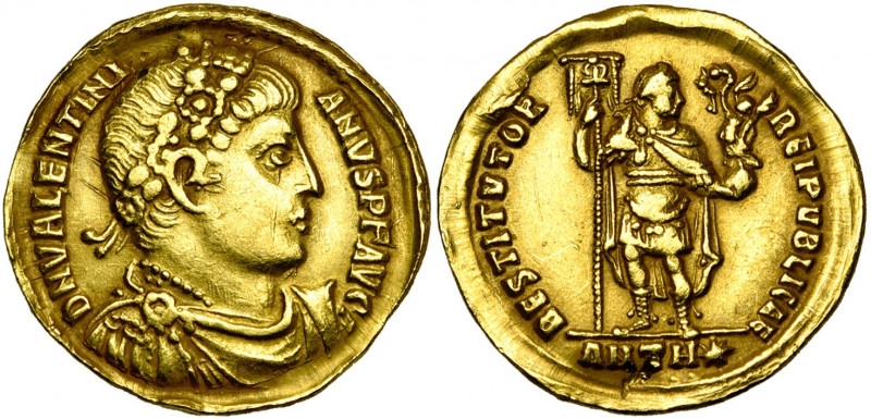 VALENTINIEN Ier (364-375), AV solidus, 364-367, Antioche. D/ DN VALENTINI-ANVS P...