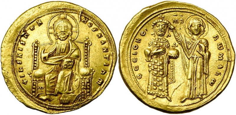 Romain III Argyre (1028-1034), AV histamenon, Constantinople. D/ Le Christ nimbé...