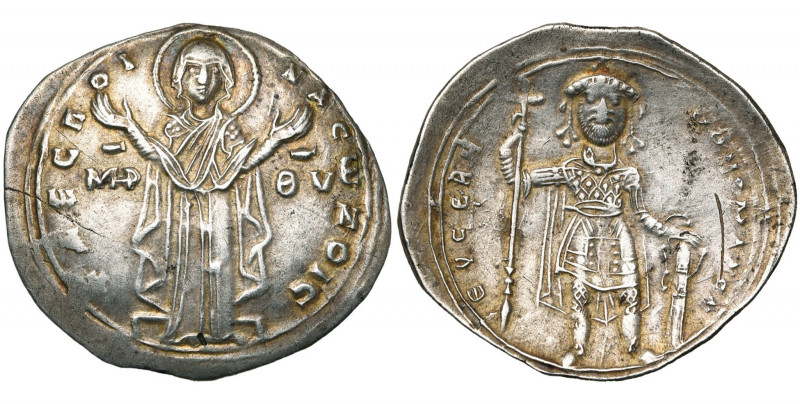 Constantin IX Monomaque (1042-1055), AR miliaresion, Constantinople. Grand modul...