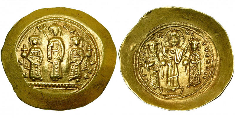 Romain IV Diogène (1068-1071), AV histamenon, Constantinople. D/ Michel VII ten....