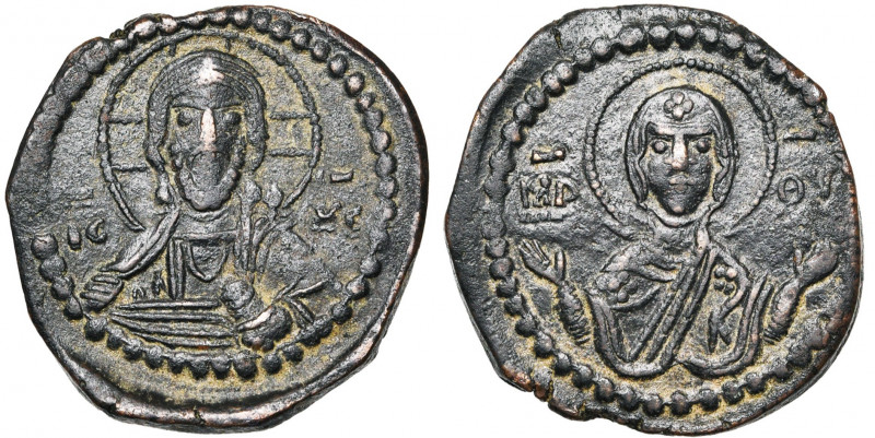 Romain IV Diogène (1068-1071), AE follis anonyme, Constantinople. Classe G. D/ B...