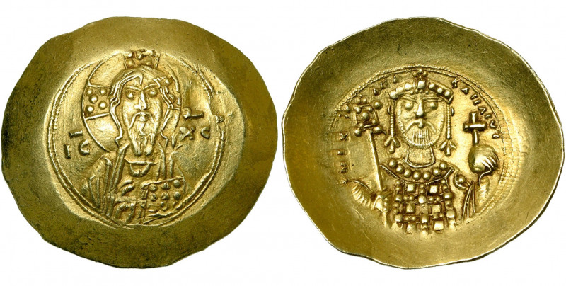 Michel VII Doukas (1071-1078), AV histamenon, Constantinople. D/ B. du Christ ni...