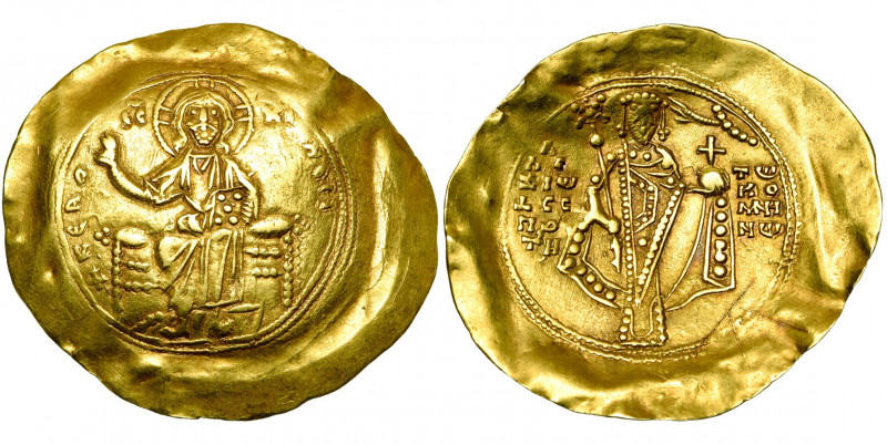 Alexis Ier Comnène (1081-1118), AV hyperpère, 1092-1118, Constantinople. D/ Le C...