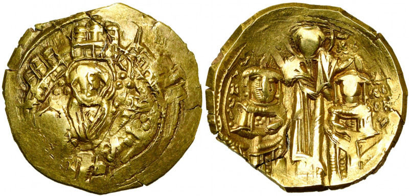 Andronic II et Michel IX (1294-1320), AV hyperpère, 1294-1303, Constantinople. D...