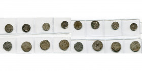ALLEMAGNE, lot de 8 p.: Aix-la-Chapelle, Frédéric Ier Barberousse (152-1190), denier; Cobourg, Pfennig uniface, fin du 13e s.; Cologne, Philippe de He...