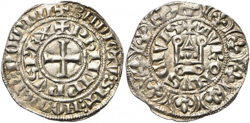 FRANCE, Royaume, Philippe IV le Bel (1285-1314), AR maille tierce à l''O rond, s...