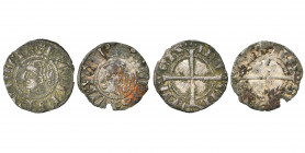 FRANCE, PROVENCE, Comté, Charles Ier d''Anjou (1245-1285), AR lot de 2 deniers, Marseille, à partir de 1257. B. 814, Rolland 25.
Beau