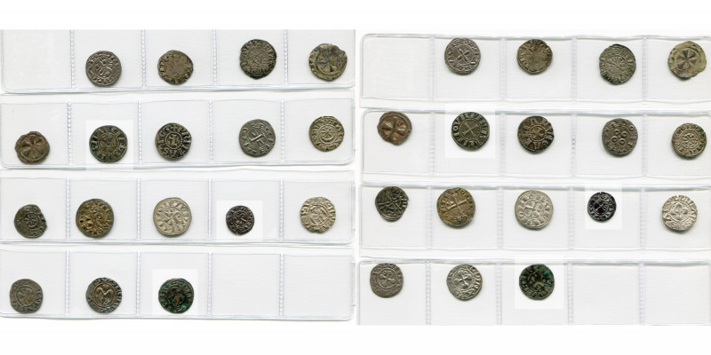 FRANCE, lot de 17 p., 12e-13e s.: denier d''Albi, Bordeaux (Beau), Clermont, Le ...