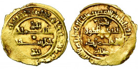 ITALIE, SICILE, Robert Guiscard, duc d''Apulie, de Calabre et de Sicile (1059-1085), AV tari, 1072 (AH 466), Palerme. D/ Légende coufique en quatre li...