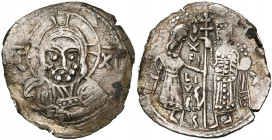 ITALIE, SICILE, Guillaume Ier (1154-1166), AR ducalis, à partir de 1156, Palerme. D/ B. nimbé du Christ de f., entre IC-XC. R/ Le roi et son fils Roge...