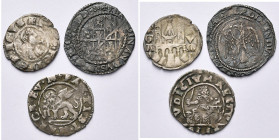 ITALIE, lot de 3 p.: Bergame, denaro planeto, au titre de Frédéric II de Hohenstaufen, 13e s.; Sicile, mezzo tari, 1490-1503; Venise, 4 soldi, s.d. (1...