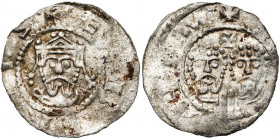 NEDERLAND, FRIESLAND, Graafschap, Egbert II (1068-1090), AR denarius, 1068-1077 (?), Emnighem (Westerenden). Vz/ + ECBERTVS Gekroond bb. v.v. Kz/ + EM...