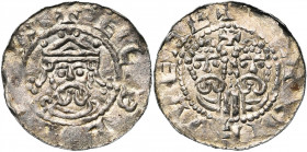 NEDERLAND, FRIESLAND, Graafschap, Egbert II (1068-1090), AR denarius, 1068-1077 (?), Garrelsweer. Vz/ + ECBERTVS Gekroond bb. v.v. Kz/ + GEROIEVVERE B...