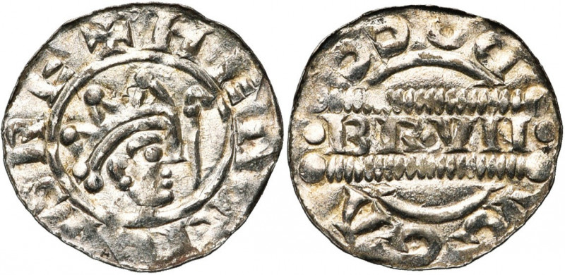 NEDERLAND, GRONINGEN (?), AR denarius, ca. 1050-1057. Imitatie van het Friese ty...